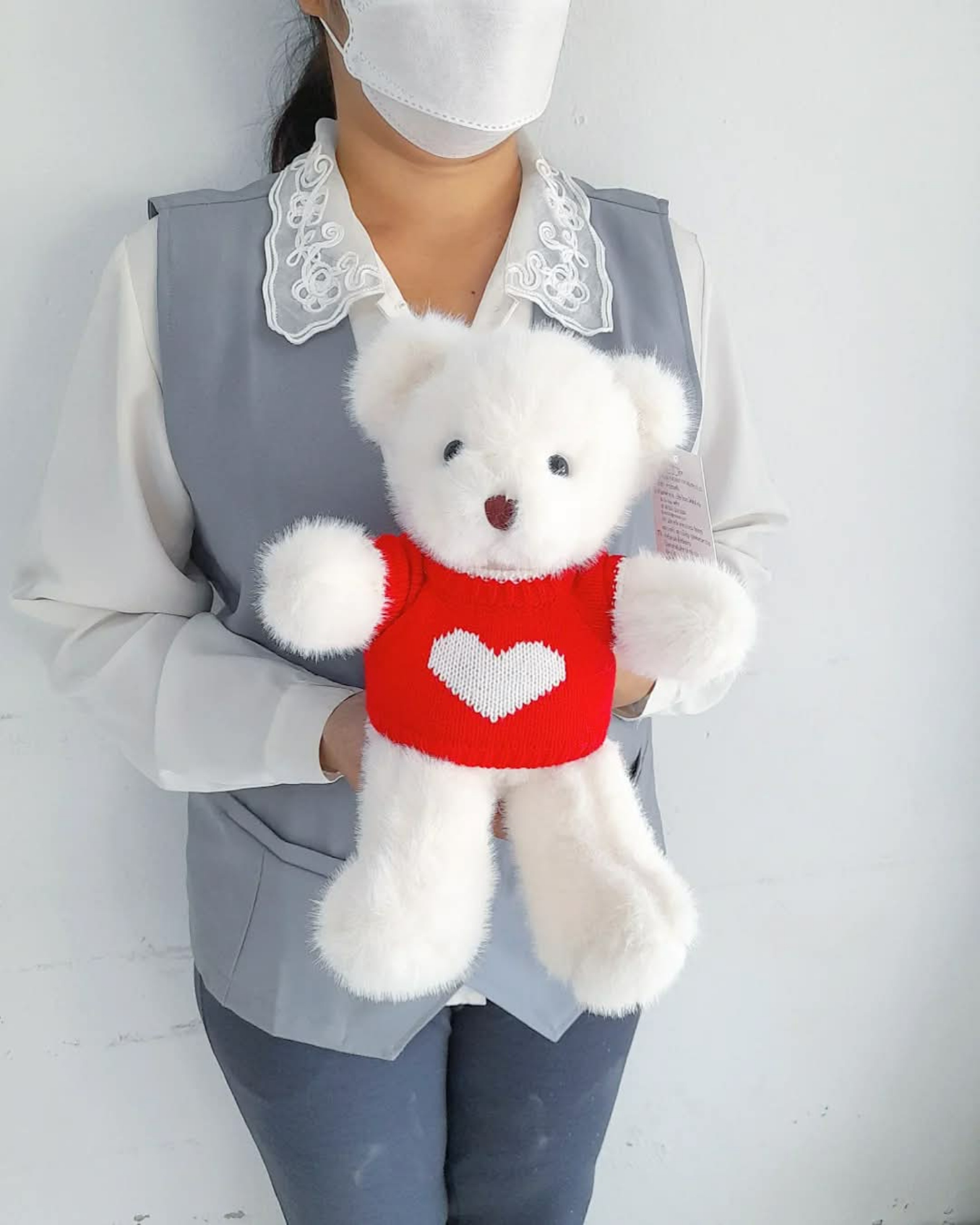 ตุ๊กตาหมี 30 cm (สีขาว)
