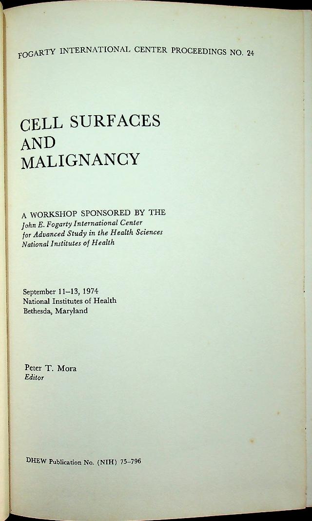 CELL SURFACES AND MALIGNANCY