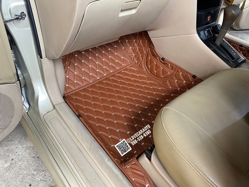 พรมปูพื้นรถยนต์ Toyota Altis 2004 สีน้ำตาลเข้ม