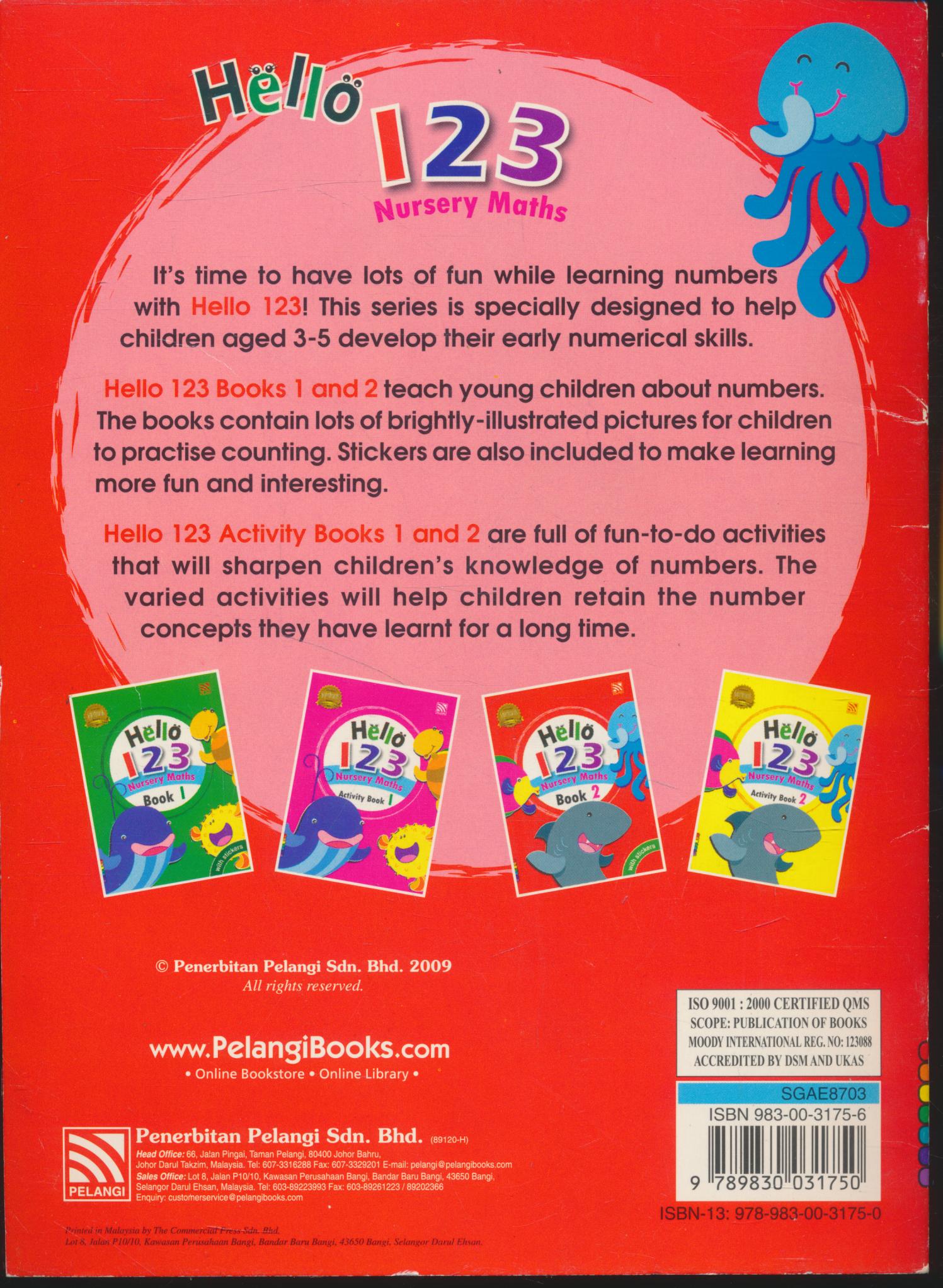 Hello 123 Nursery Maths Book 2