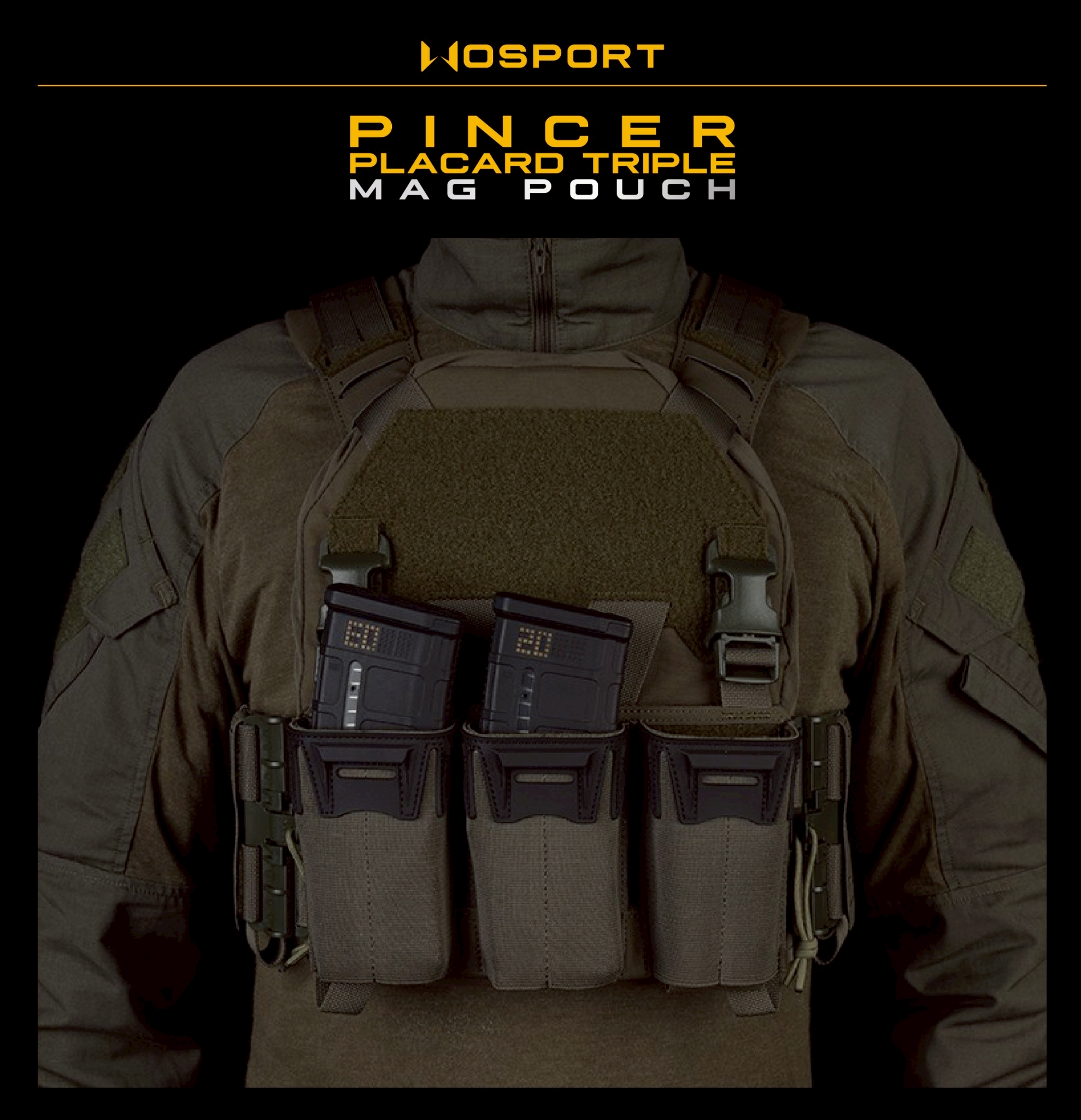 🇹🇭 1385 ไทยแลนด์ แทคติคอล ซองแม็กกาซีนทรง Pincer (WOSPORT) [VE-118-ACC-01]