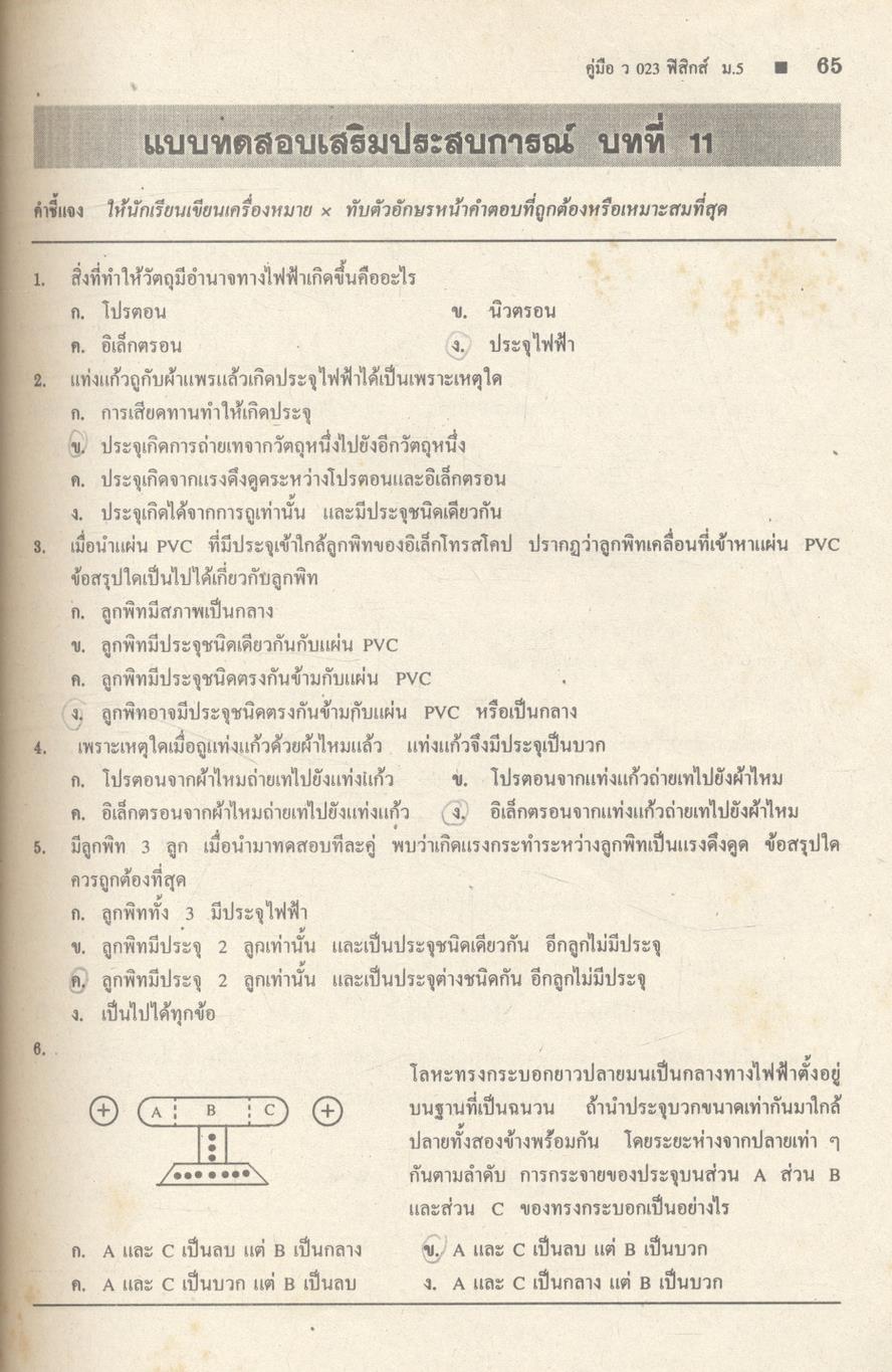 คู่มือ ว 023 ฟิสิกส์ ชั้นมัธยมศึกษาปีที่ 5 ภาคเรียนที่ 2