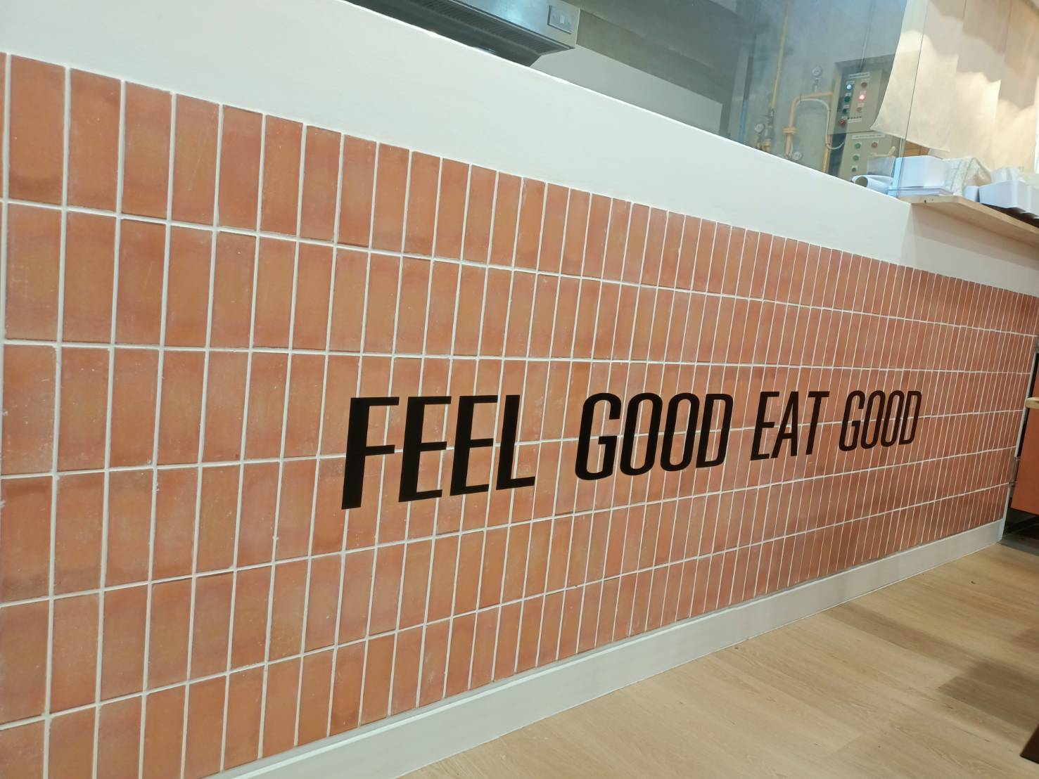 ป้ายสติกเกอร์ติดกำแพง FEEL GOOD EAT GOOD