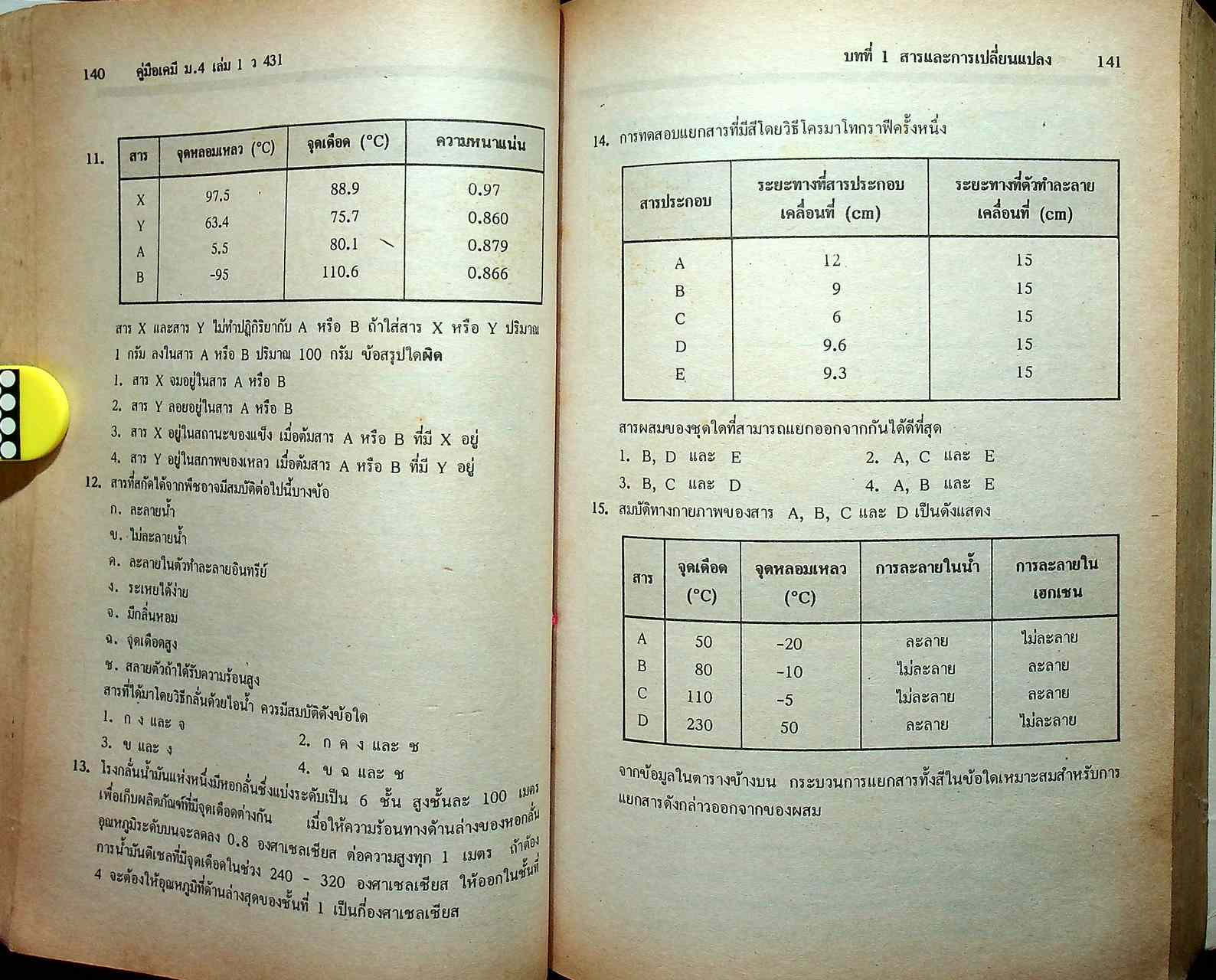 เคมี ม.4 เล่ม 1 ว 431
