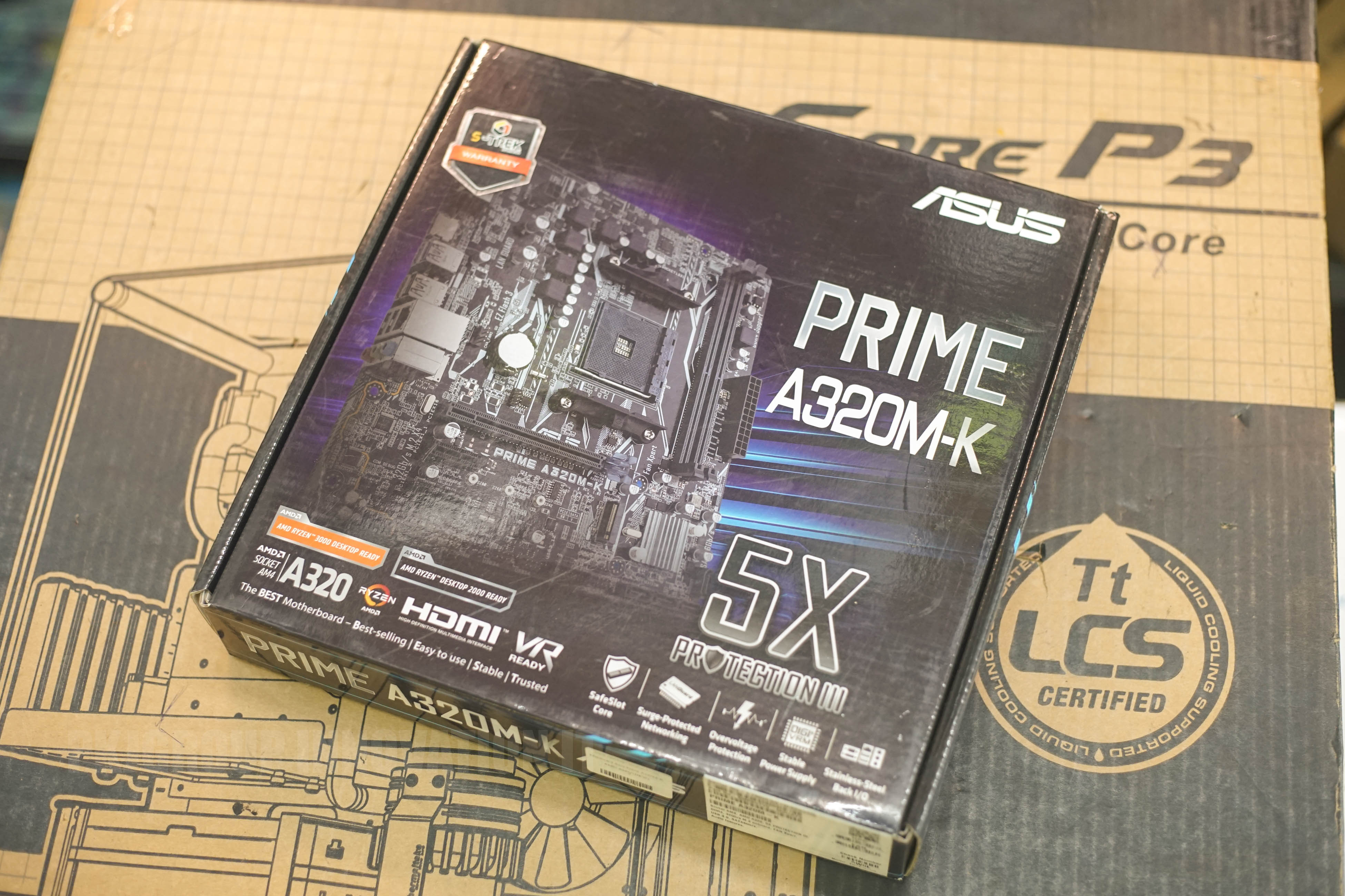 Mainboard เก่าเก็บAsus Prime A320M-K (DDR4) (SOCKET AM4) (MICRO-ATX) สำหรับขา AM4