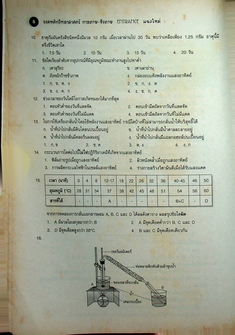 รวมหลักวิทยาศาสตร์กายภาพ-ชีวภาพ ENTRANCE (แนวใหม่) ม.4-5-6