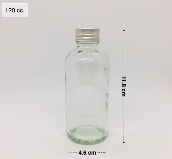 ขวดแก้ว 120 cc ( รหัส 03-GL010-ป.28 )