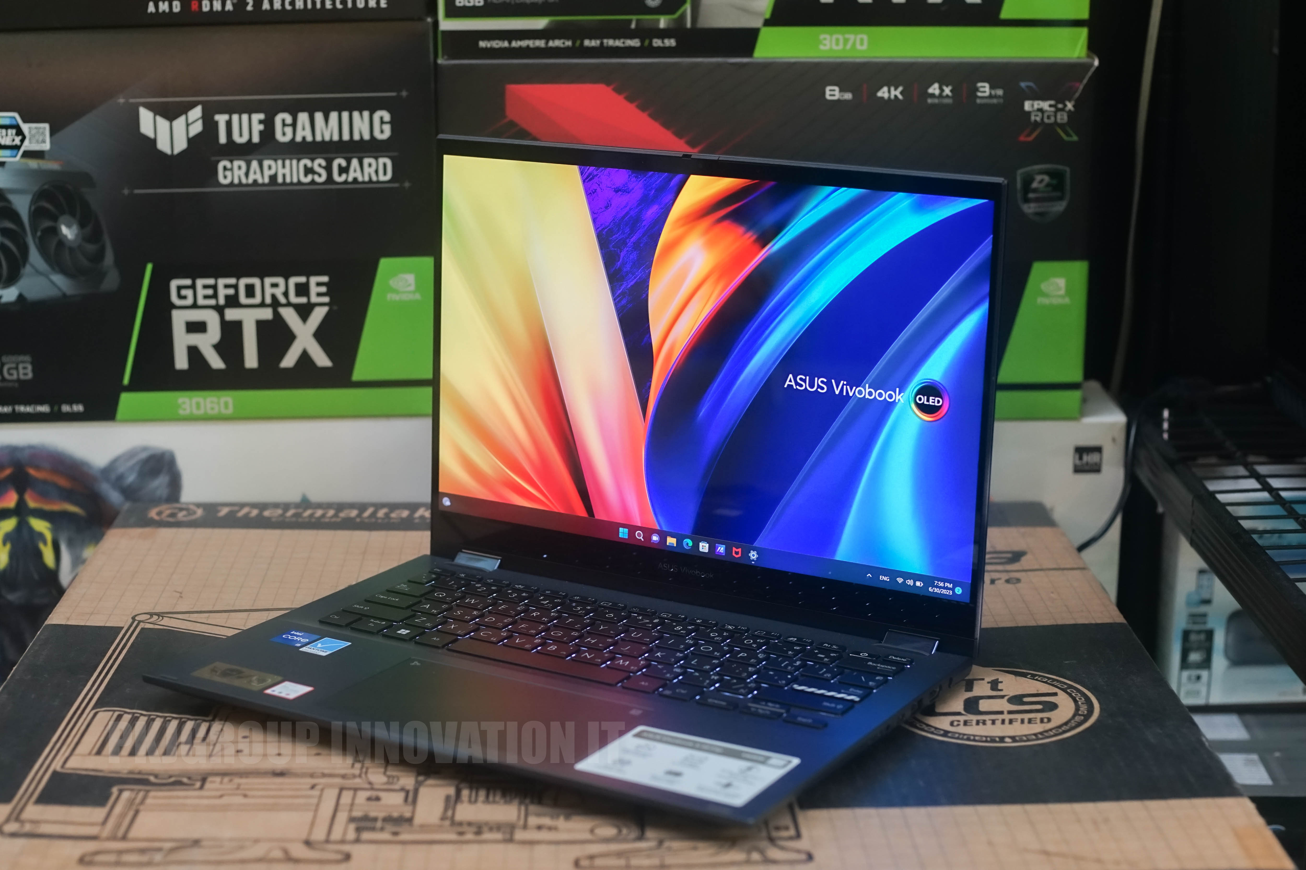 โน๊ตบุ๊คจอสัมผัสมือสอง ASUS Vivobook S 14 Flip OLED TP3402ZA-KN522WS i5-12500H RAM 16 GB SSD 512 GB