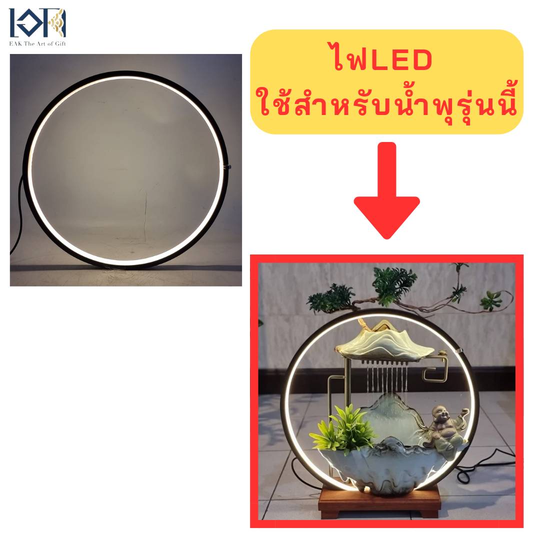 โคมไฟLED วงกลมเส้นผ่านศูนย์กลาง 40 ซม. ไว้สำหรับสำรองไฟLED น้ำพุ น้ำล้น ตกแต่งบ้าน