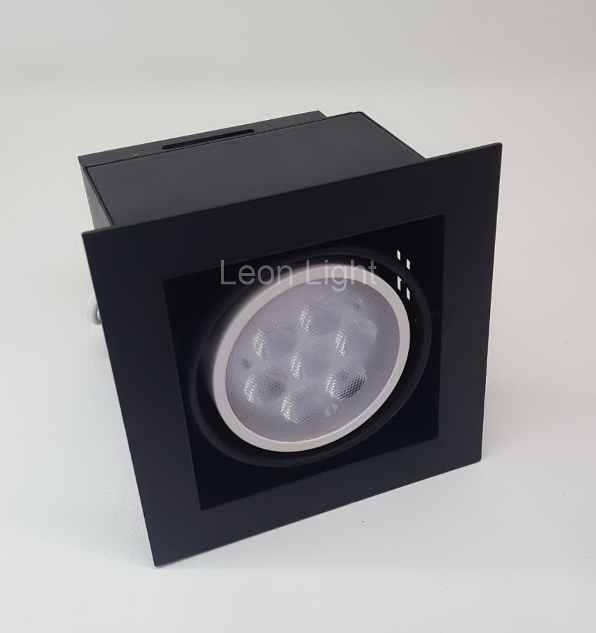 โคมดาวน์ไลท์ ฝังฝ้าปรับมุม 1xLED8w