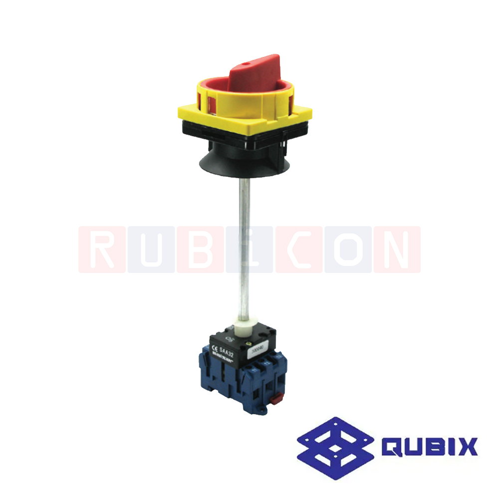 QUBIX SAA 32/300040 โรตารี่ สวิตช์ 3P 32A 4kW / 7.5kW ขนาด 64x64 mm. (MAIN SWITCHES SAA-SERIES)