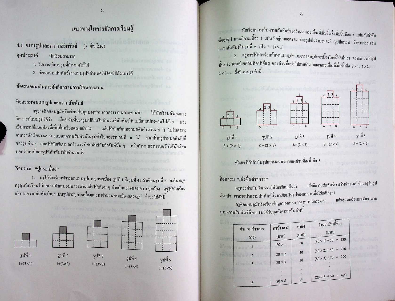 คู่มือครูสาระการเรียนรู้พื้นฐาน คณิตศาสตร์ เล่ม ๒ กลุ่มสาระการเรียนรู้คณิตศาสตร์ ชั้นมัธยมศึกษาปีที่ ๑