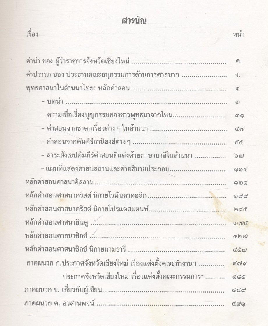 มรดกศาสนาในเชียงใหม่ ภาค ๒ หลักคำสอนของศาสนาพุทธ