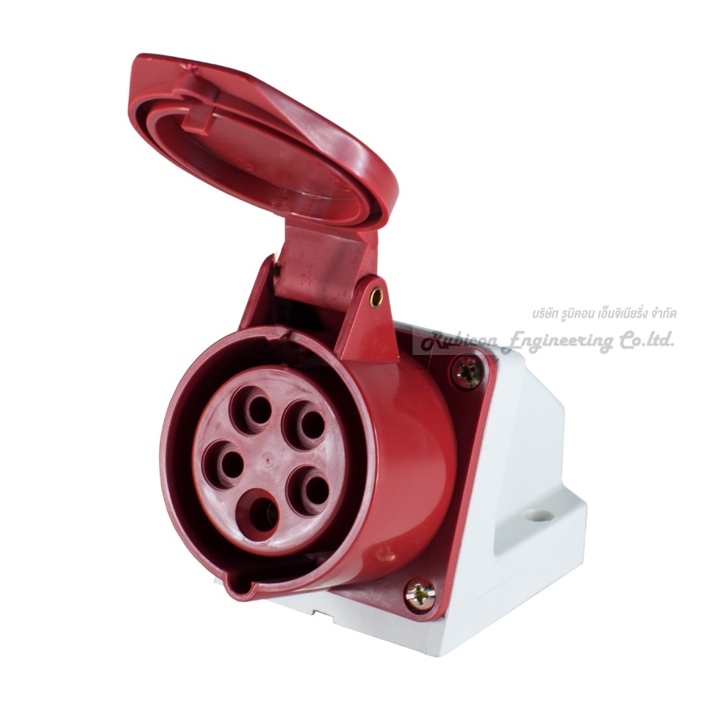 "MASHI" MA-115 ปลั๊กตัวเมียติดลอย เต้ารับติดลอย (WALL SOCKETS) 2P+E 16A 380-415V 6H IP44