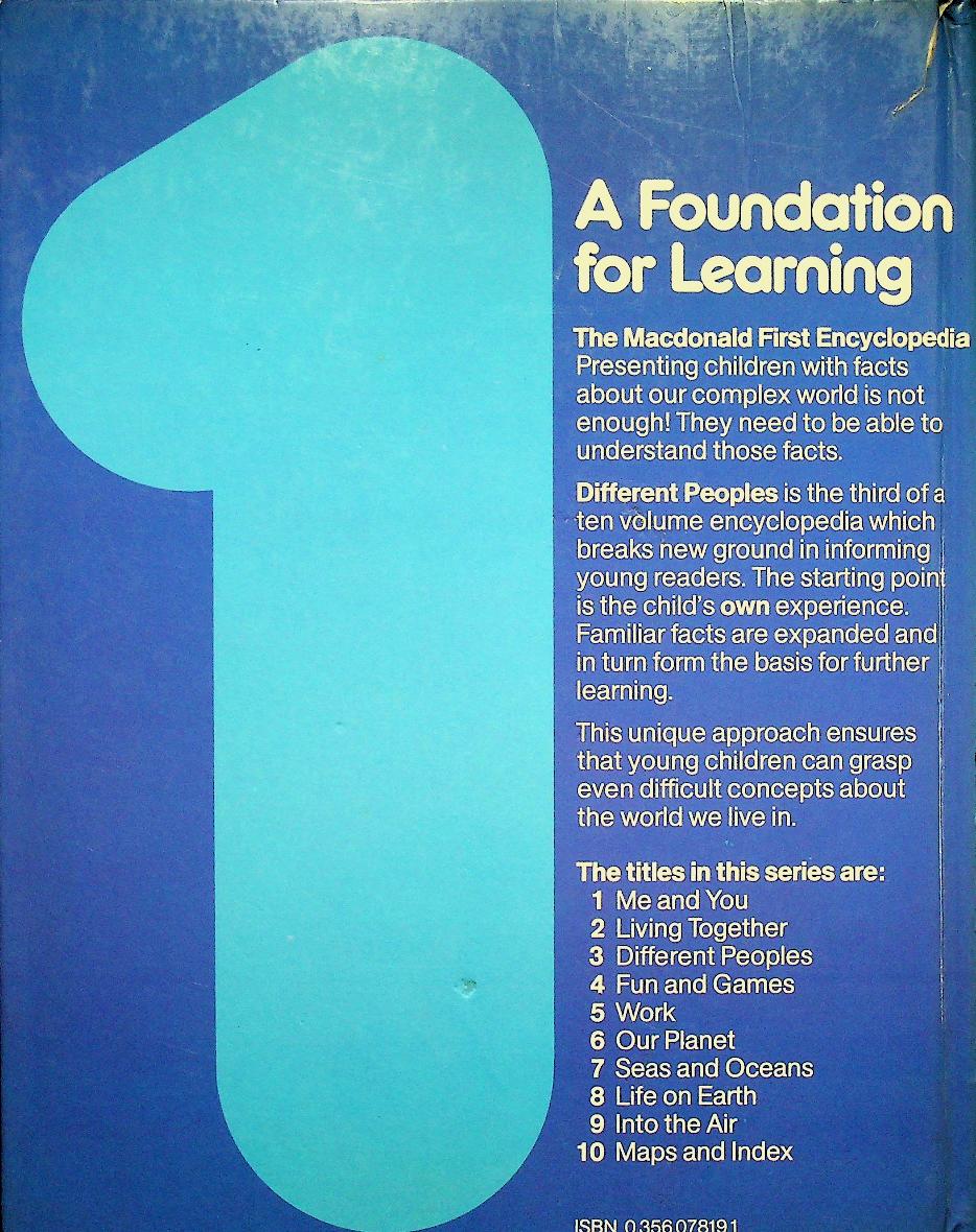 My First Encyclopedia 3 Different Peoples