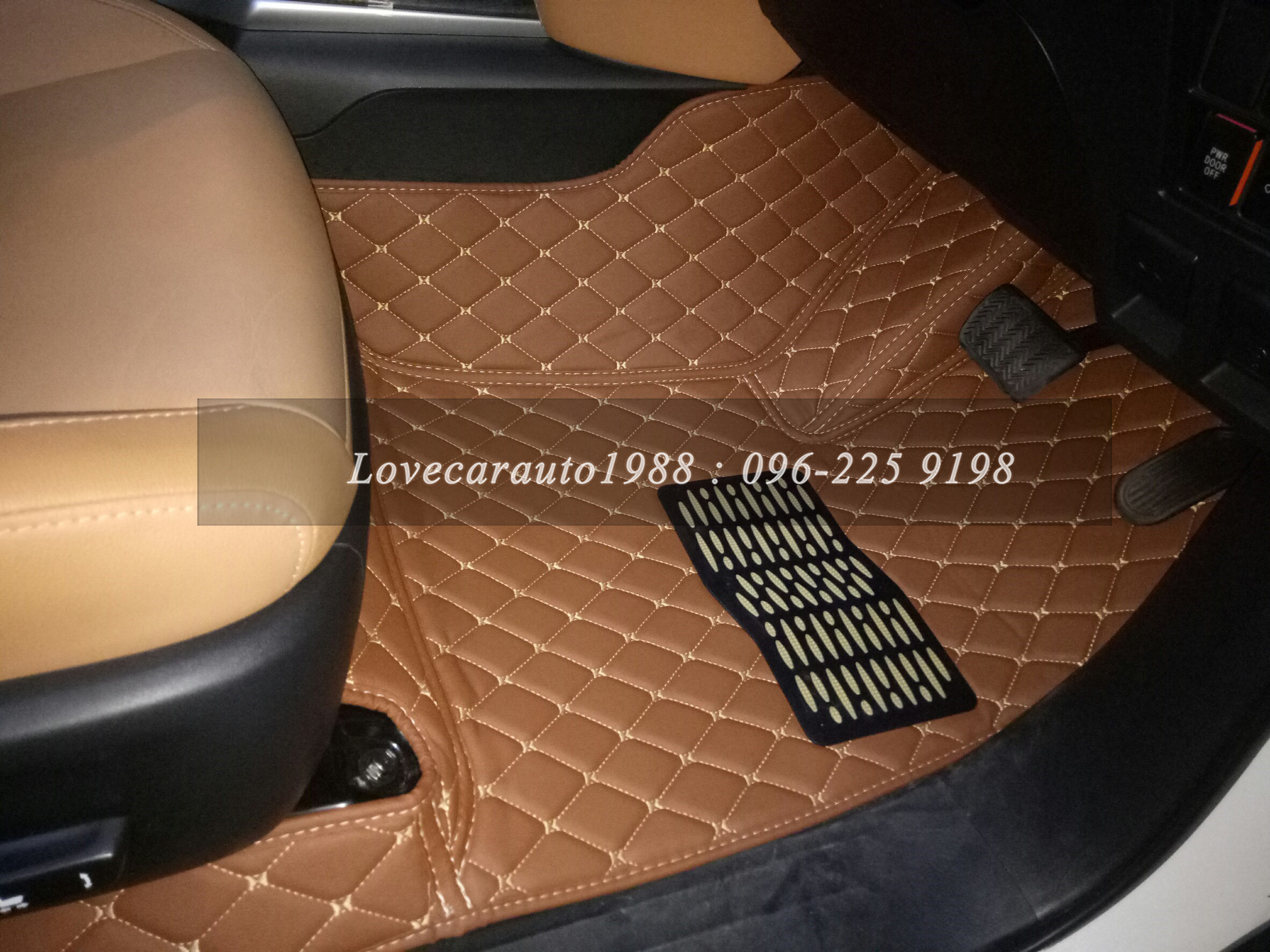 พรม6D Toyota fortuner2017 สีน้ำตาล