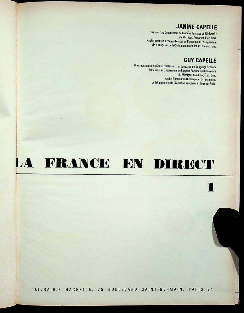 LA FRANCE EN DIRECT 1