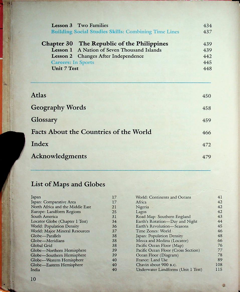 SCOTT, FORESMAN SOCIAL STUDIES Our World: Lands and Cultures