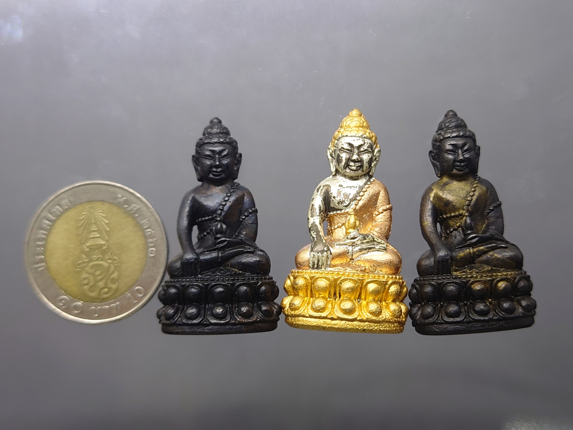 พระกริ่งบารมี ๘๔ (ชุด 3 องค์) สมเด็จพระญาณสังวรฯ วัดบวรนิเวศวิหาร ปี2540 พร้อมตลับเดิม