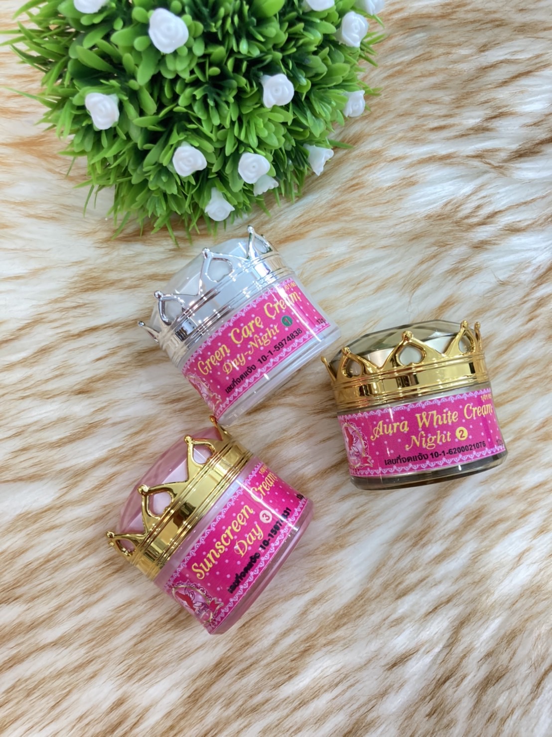 ครีมนางฟ้า ตัวแยก(เบอร์2 สีเหลือง)12กรัม ครีมทาก่อนนอน/เปลี่ยนสติ๊กเกอร์ใหม่