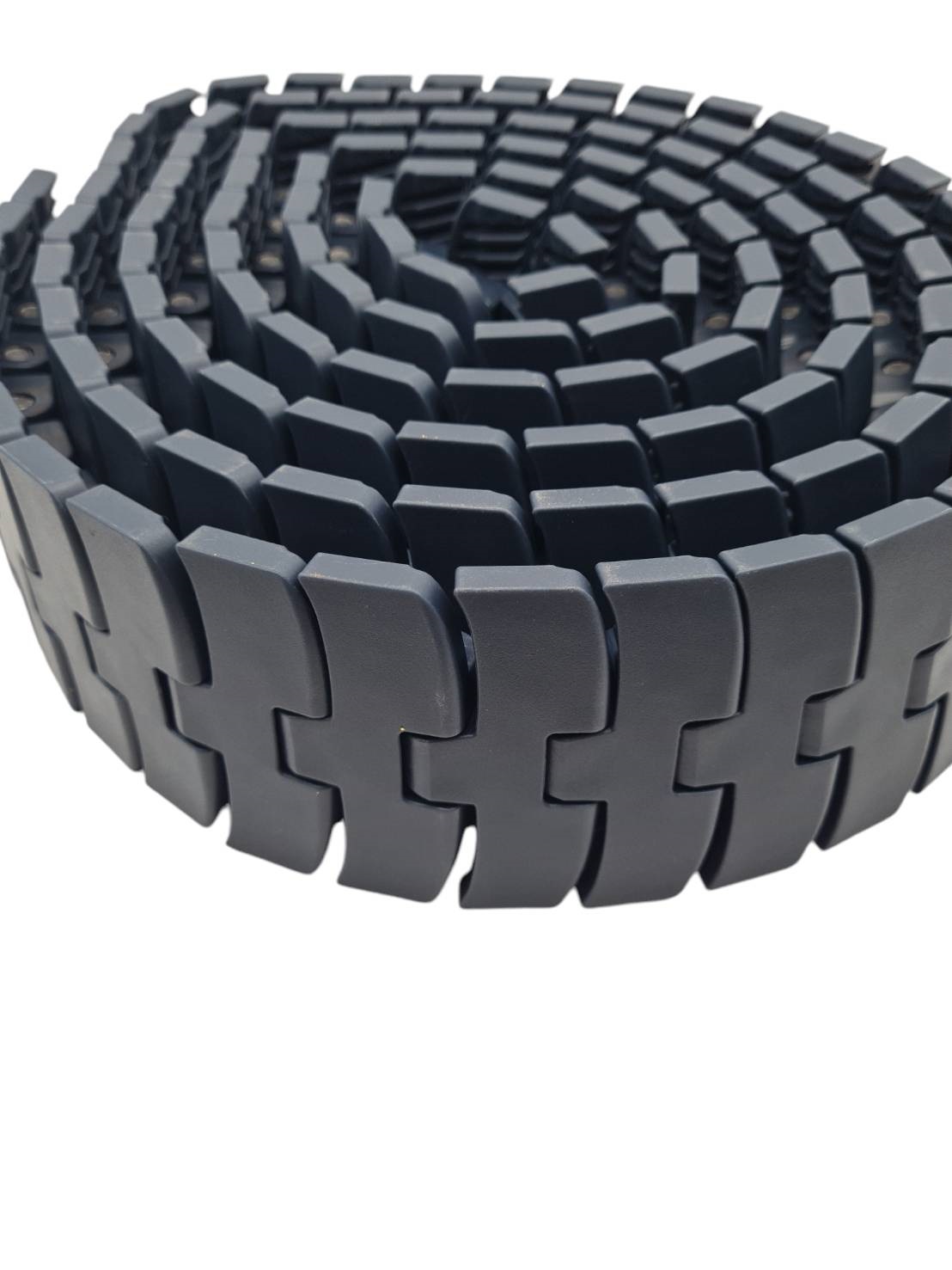 1050M-K330 Curve Top chain สายพานลำเลียง Top chain สำหรับทางโค้งรุ่นแม่เหล็กดูดติด ซ่อมบำรุงง่าย ใช้งานทนทาน ราคา 1 เมตร