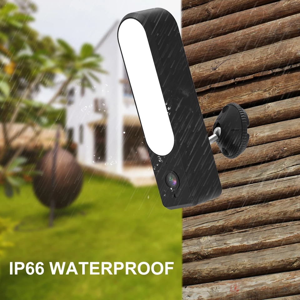 Floodlight Smart Camera Outdoor กล้องวงจรปิดแบบ 2 ทาง มีไมค์ในตัว ไร้สายเชื่อมต่อผ่านไวไฟ smart life /Tuya