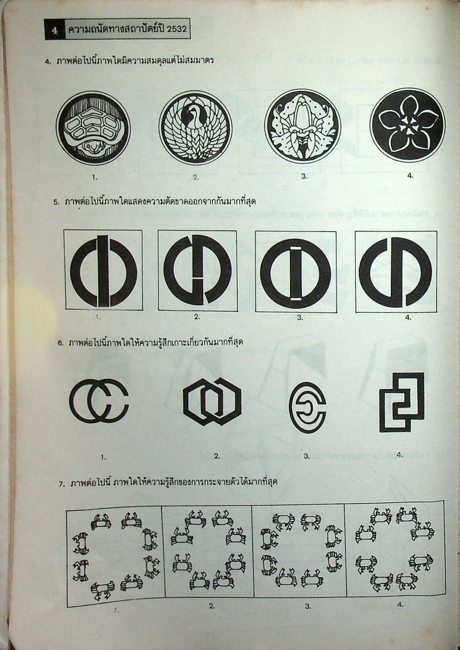 รวมข้อสอบ ความถนัดทางสถาปัตย์