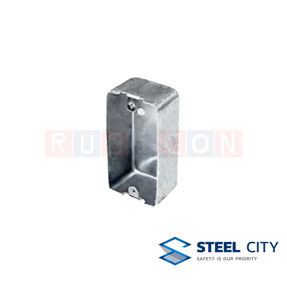 STEEL CITY BX20 แฮนดี้บ๊อกซ์ ตื้้น ทึบ(Handy Box 2″x 4″) หนา 1.00 mm.