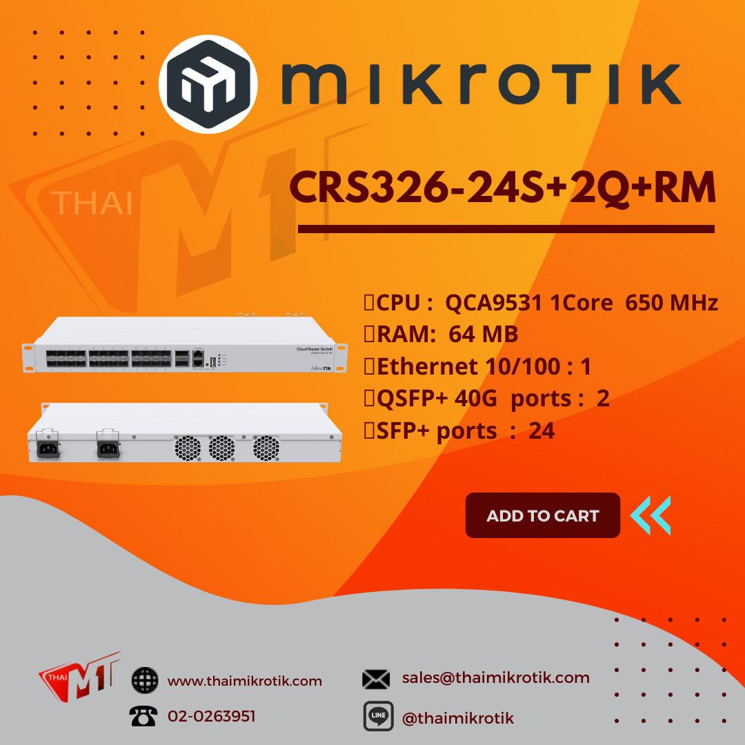 Mikrotik CRS326-24S+2Q+RM