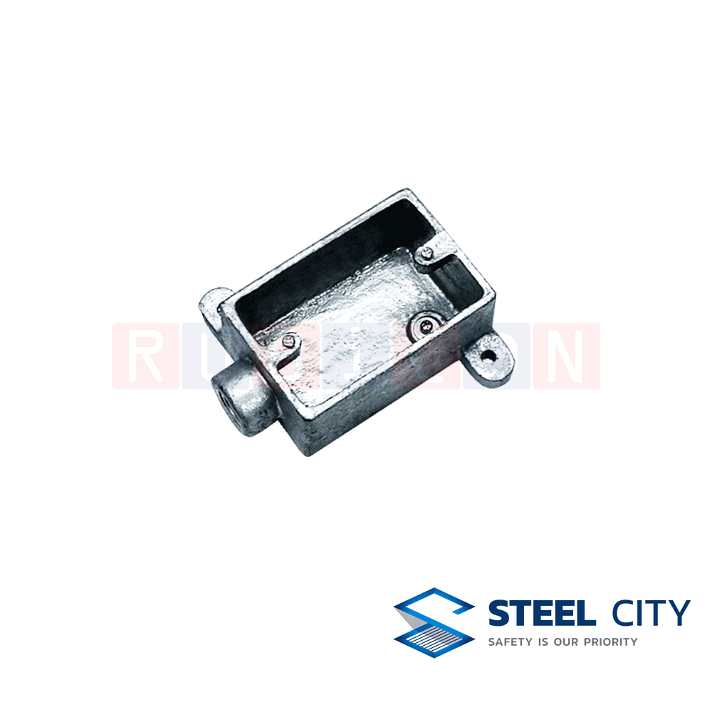 STEEL CITY เอฟ.เอส.บ๊อกซ์อาบสังกะสี (F.S.) 76x116 mm. (HOT DIP GALVANIZED F.S. BOXES 76x116 mm. )