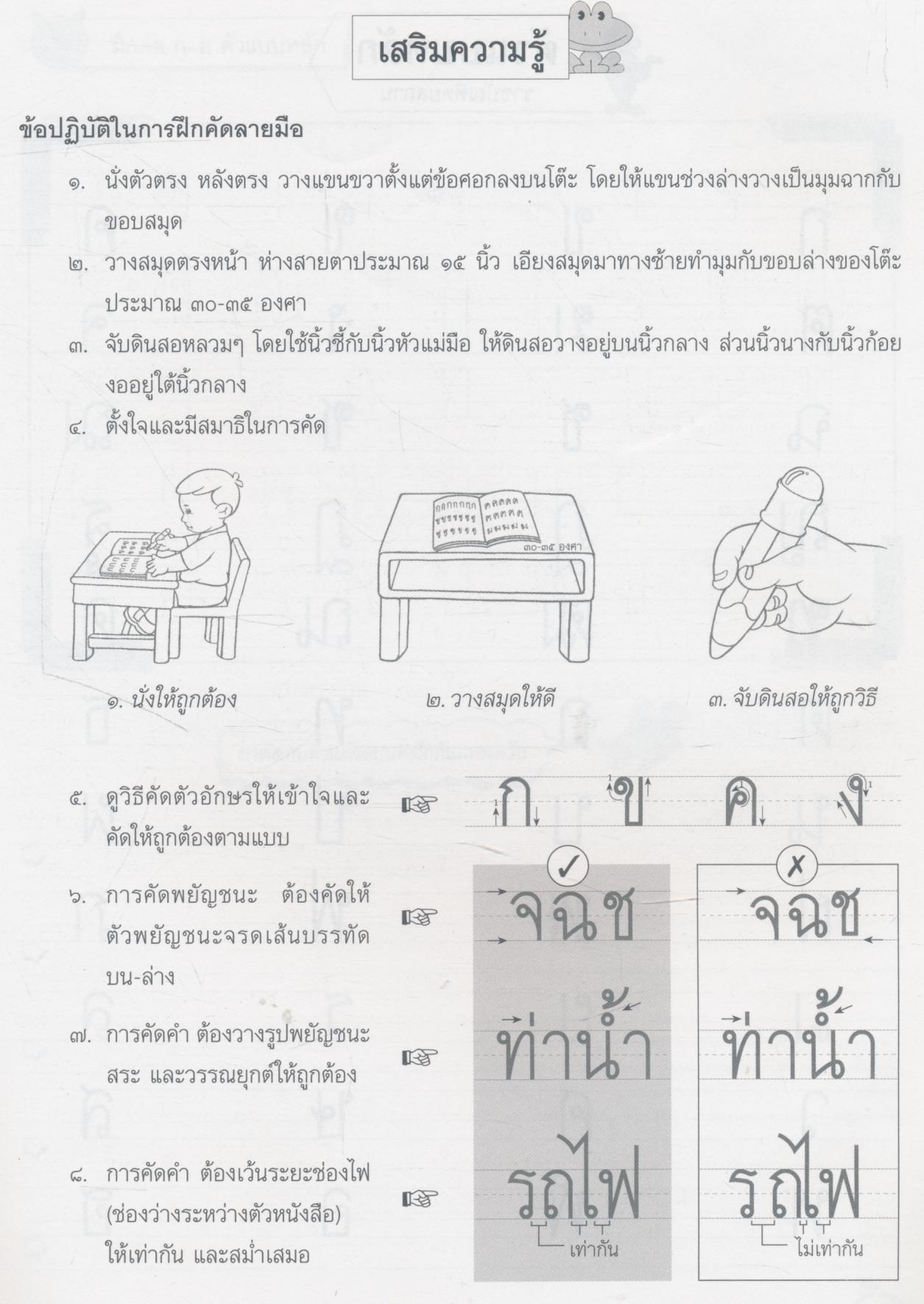 คัดไทย ชั้นประถมศึกษาปีที่ ๕
