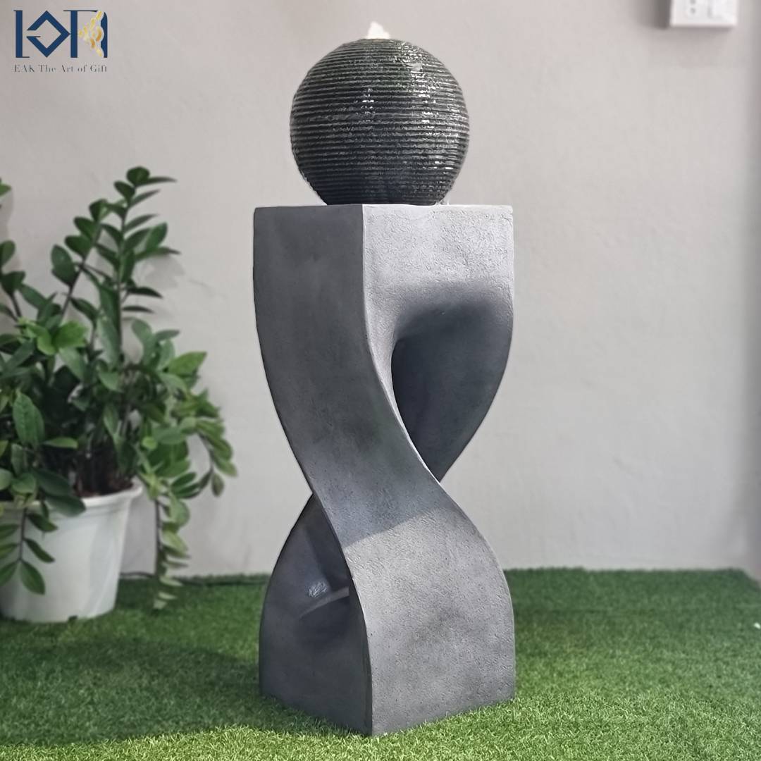 น้ำพุน้ำล้นตั้งพื้น รุ่นMZ15451GA อ่างน้ำพุหน้าบ้าน น้ำพุล้นแต่งสวน อ่างน้ำพุเสริมฮวงจุ้ย