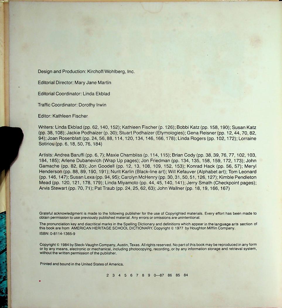 STECK-VAUGHN SPELLING