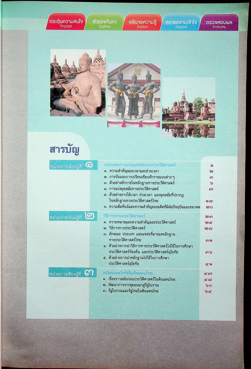 คู่มือครู หนังสือเรียน รายวิชาพื้นฐาน ประวัติศาสตร์ ชั้นมัธยมศึกษาปีที่ ๑