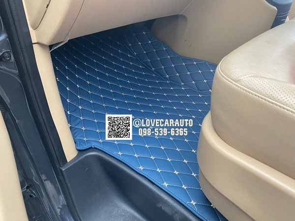 พรมปูพื้นรถยนต์ 6D Hyundai H-1 Eltie สีน้ำเงิน