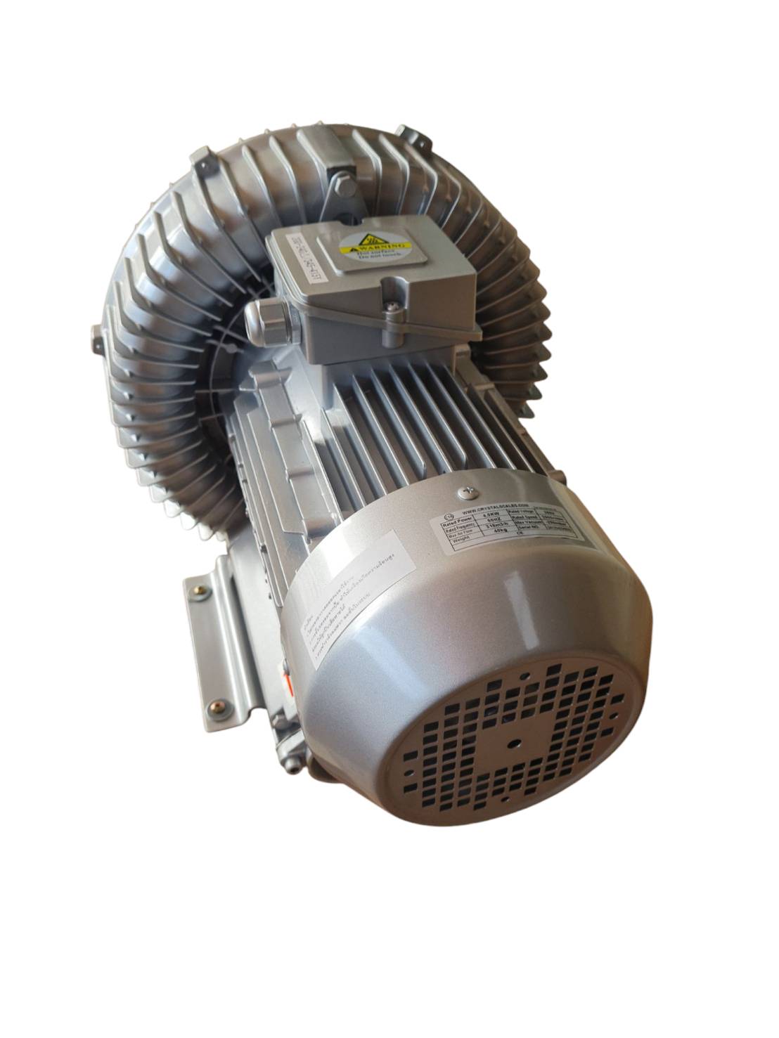 ปั๊มลมเป่าแห้งรถยนต์สำหรับร้านคาร์แคร์ ขนาด 4 Kw 380V ท่อขนาด 2 นิ้ว เหมาะกับงานล้างรถยนต์