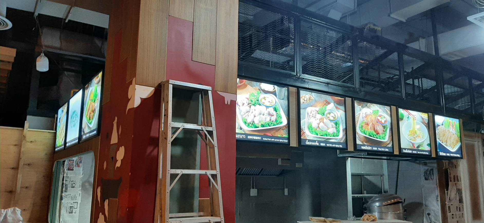 รับทำป้ายกรอบเมนู ป้ายกรอบไฟเมนู ป้ายไฟร้านอาหาร