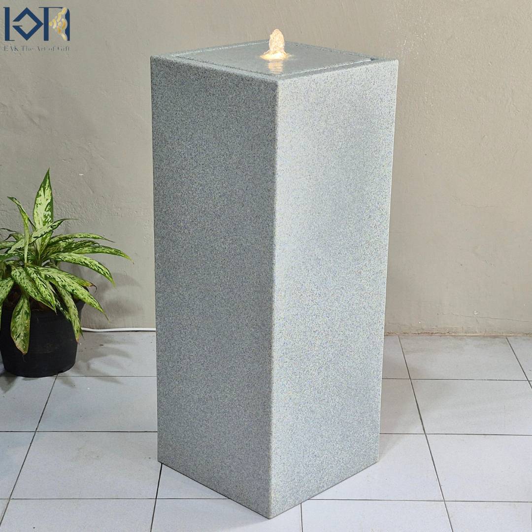 น้ำพุน้ำล้นตั้งพื้น รุ่นGranilite MZ15951BA อ่างน้ำตกจำลองวางหน้าบ้านเสริมฮวงจุ้ย น้ำล้นโมเดิร์นแต่งบ้านสำนักงานร้านค้า