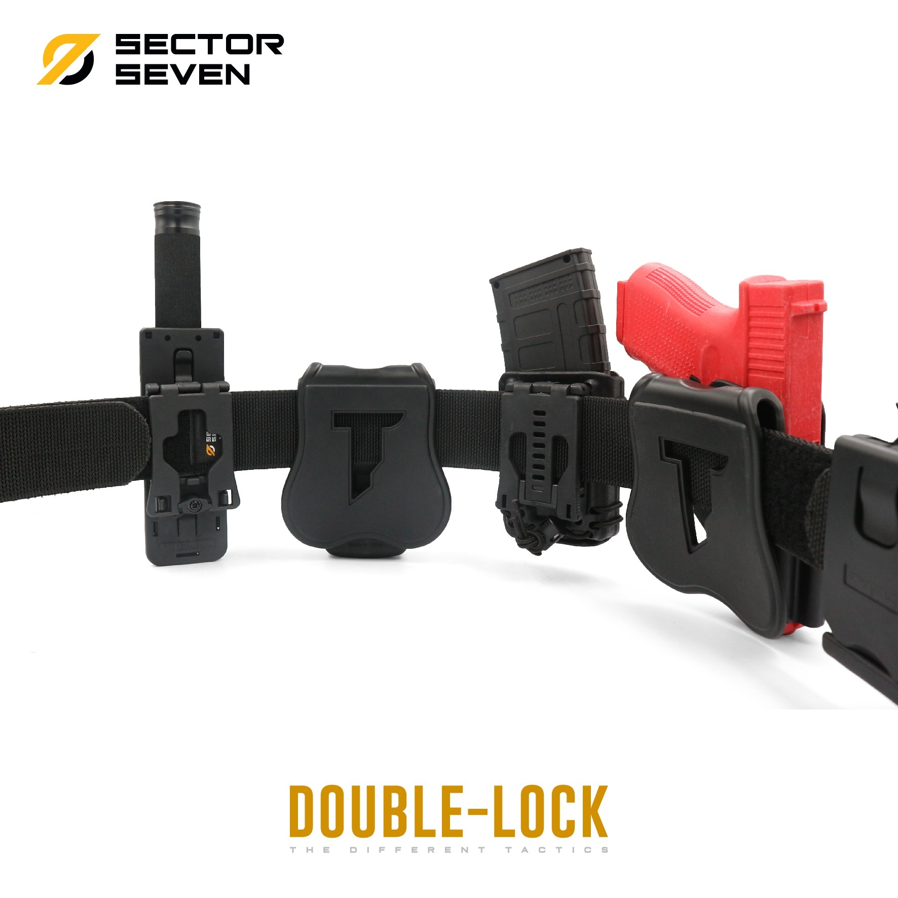 🇹🇭 495 ไทยแลนด์ แทคติคอล เข็มขัดสนาม Sector7 หัว Double-Lock