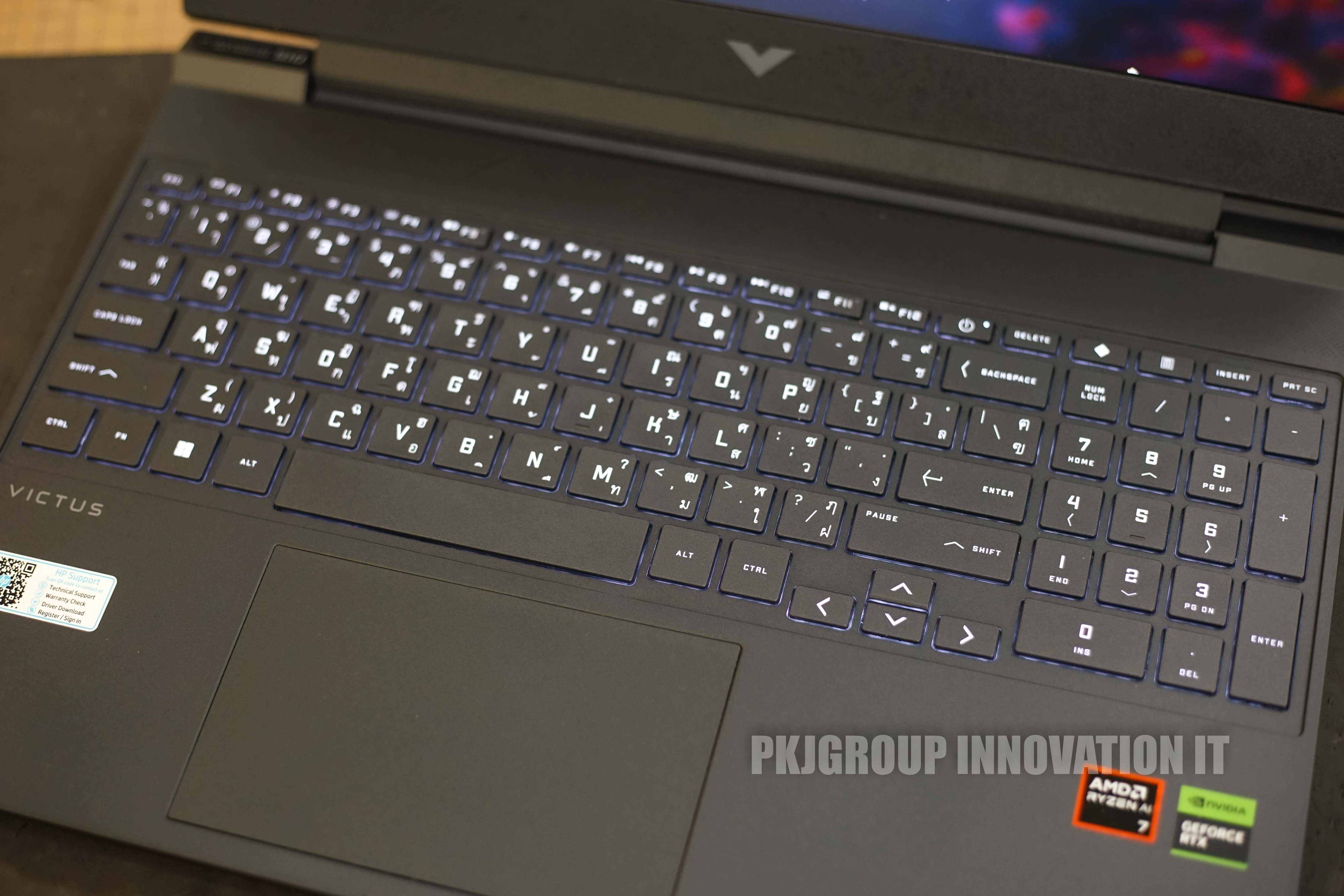 โน๊ตบุ๊คเล่นเกมมือสอง HP Victus 15-fb2022AX (A05GHPA) R7 8845HS RAM 16GB M.2 1TB RTX4060