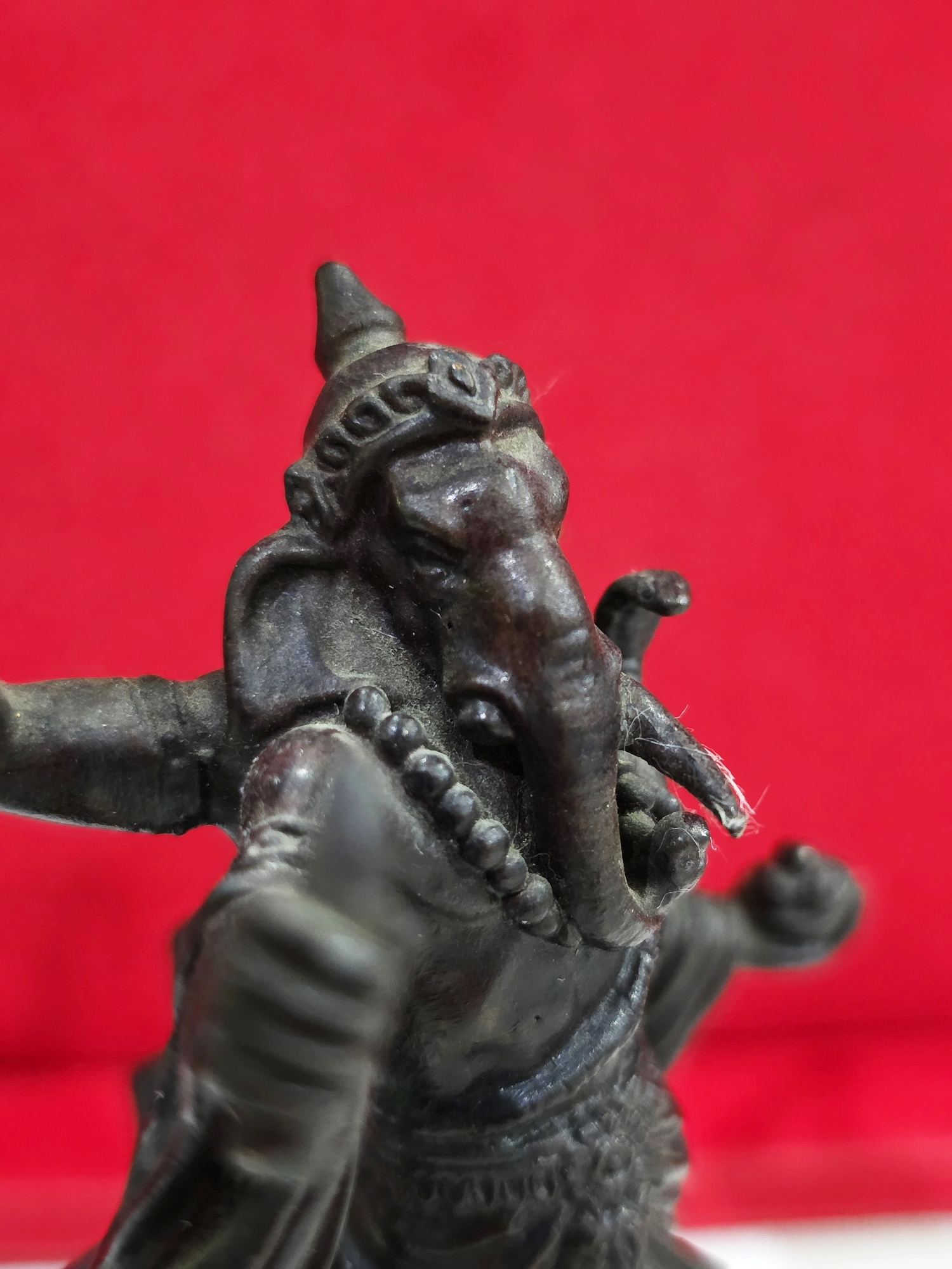 พระพิฆเนศ ปางมหาเทพ เวิร์คพอยท์ ขนาดบูชา 3.9 นิ้ว รุ่นเฉลิมพระเกียรติ 80พรรษา ในหลวง รัชกาลที่9 ปี2550 นิยม หายากมาก