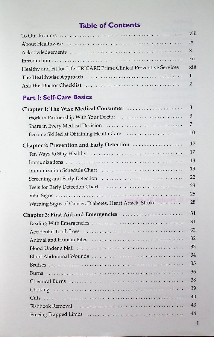 Healthwise HANDBOOK A Self-Care Manual for You