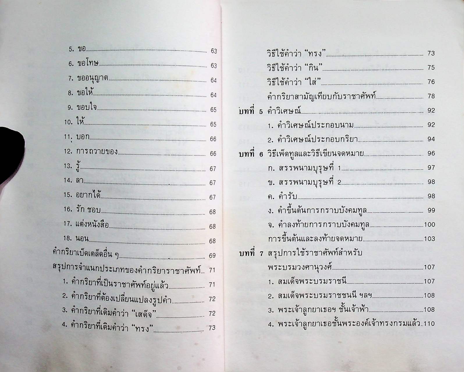 หลักราชาศัพท์