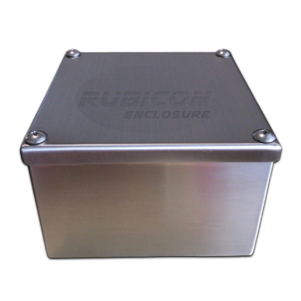 PULL BOX STAINLESS RP-05 Size : W250 x H250x D100 mm. กล่องพักสายสแตนเลส พูลบ๊อกซ์สแตนเลส สแตนเลส 304 (SUS 304) ความหนา 1.5 มม.