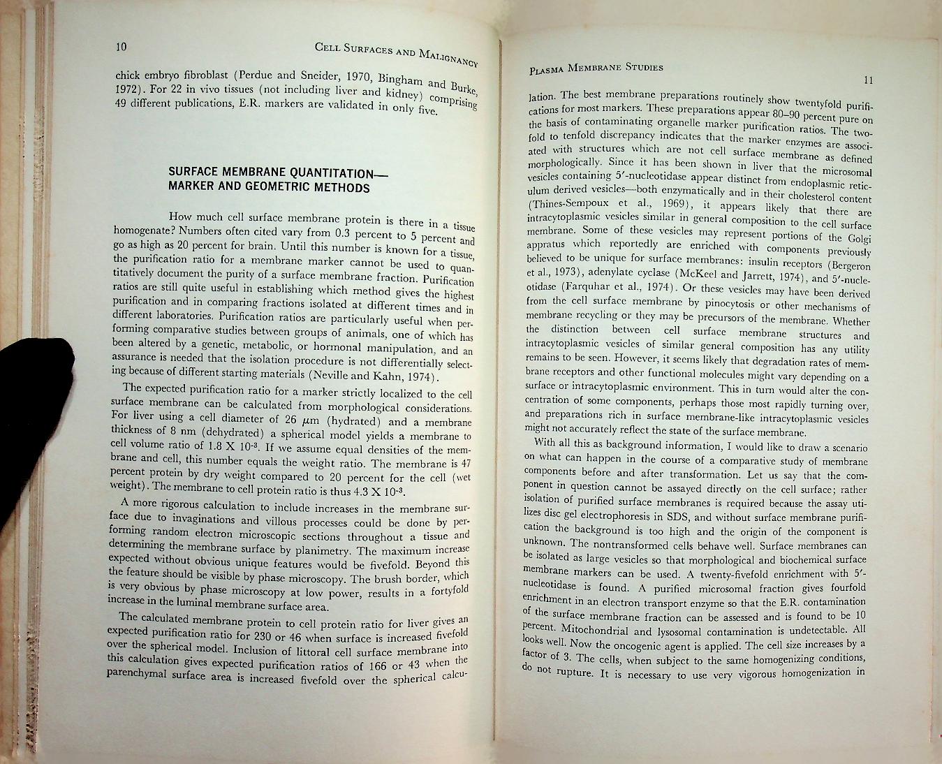 CELL SURFACES AND MALIGNANCY