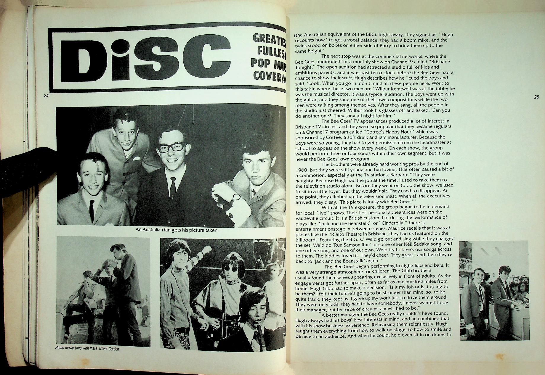 BEE GEES - THE AUTHORIZED BIOGRAPHY (ไม่มีโปสเตอร์)