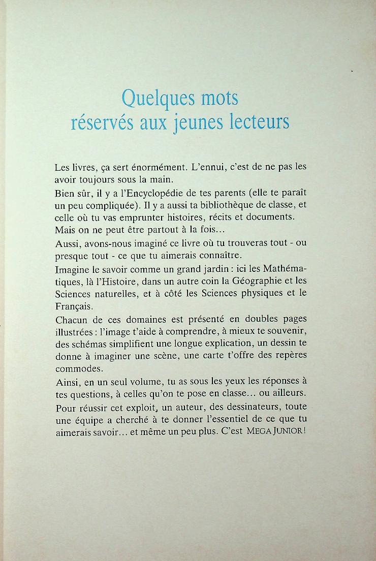 MEGA junior L'ENCYCLOPEDIE VIVANTE NATHAN (สารานุกรมฉบับภาษาฝรั่งเศส)