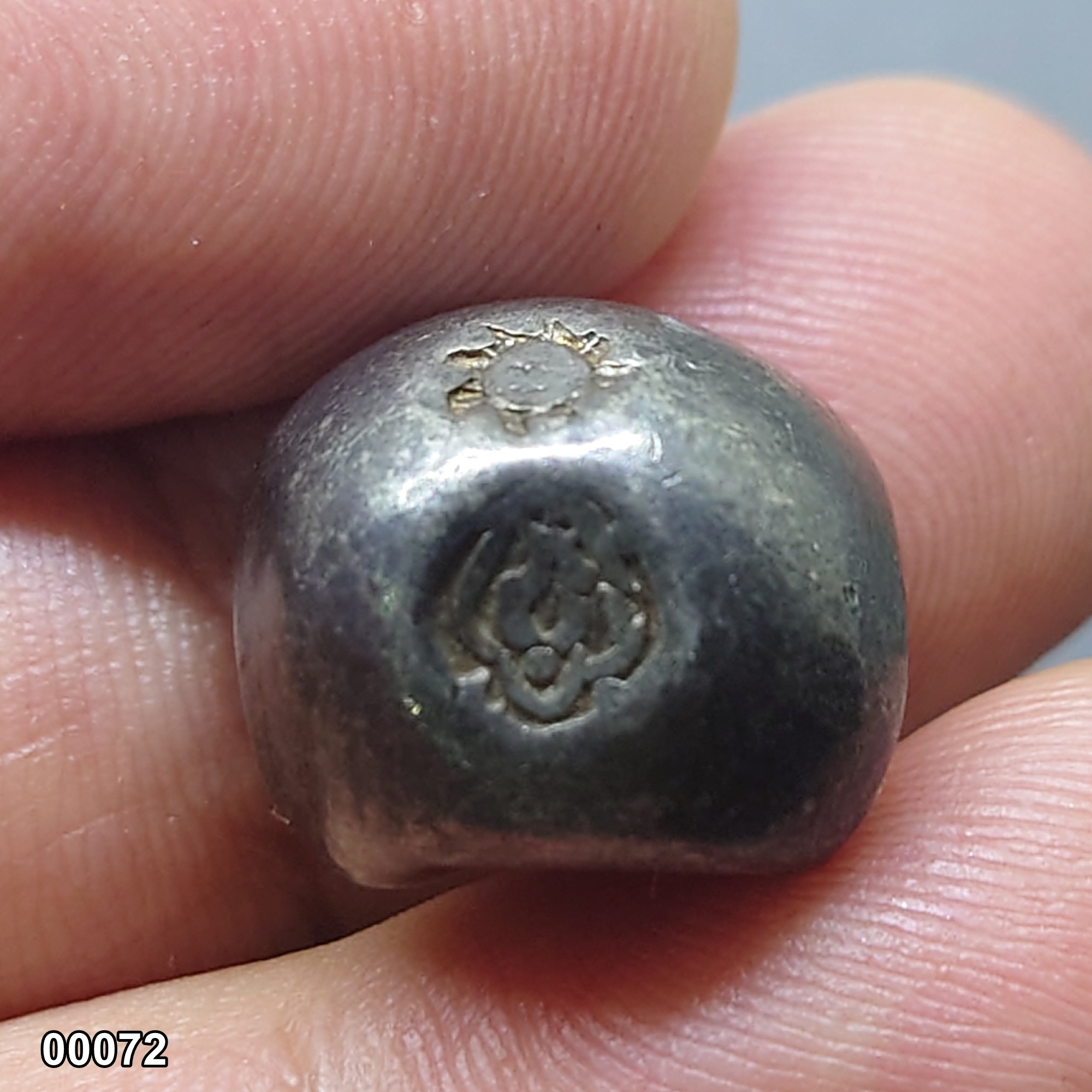 พดด้วง ขนาด 1 บาท ตราอุณาโลม รัชกาลที่ 1 น้ำหนักดี สภาพสวย