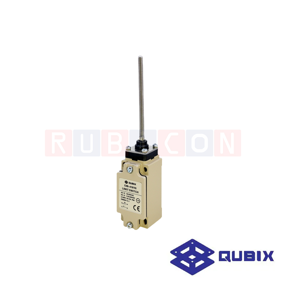 QUBIX C4B-4181N ลิมิตสวิตช์ COIL SPRING 10A / 250V DPDT 1NO, 1NC SCREW TYPE (LIMIT SWITCHES C4B SERIES)