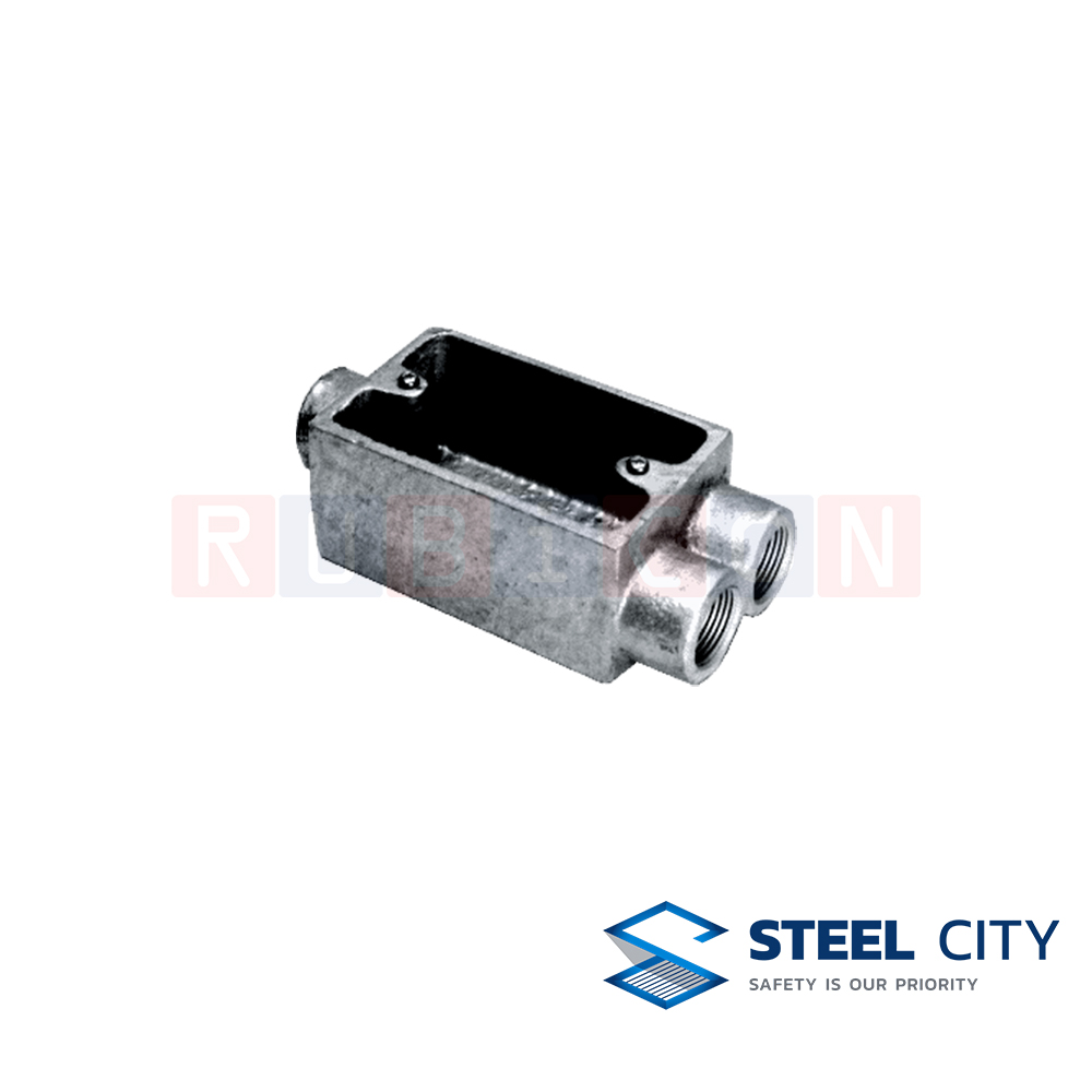 STEEL CITY เอฟ.เอส.ดีไวซ์บ๊อกซ์อาบสังกะสี ซิงเกิล แก๊งค์ (F.S.C.C.) (HOT DIP GALVANIZED DEVICE BOXES SINGLE GANG)